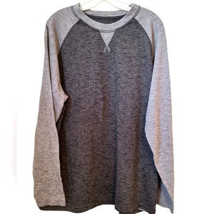 New Men’s Long Sleeve Pullover Drop Sleeves Casual Athleisure Wear Shirt